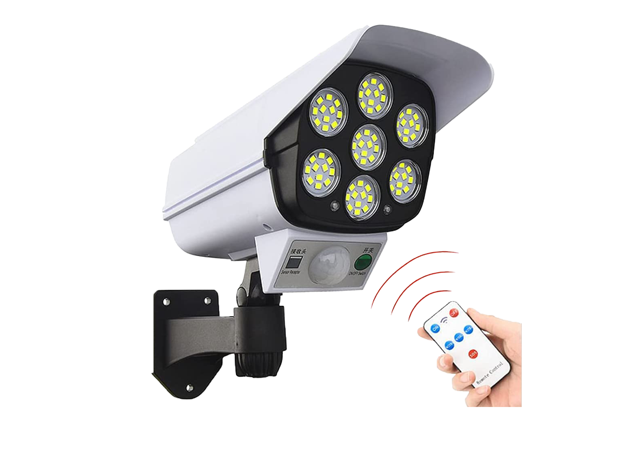 solar Wireless Motion Sensor Lights, 77 LED Flood Lights, IP66 Waterproof Wall Lights ，Easy Install Waterproof Security Lights , for House/Patio/Garage/Backyard/Porch  (C2)