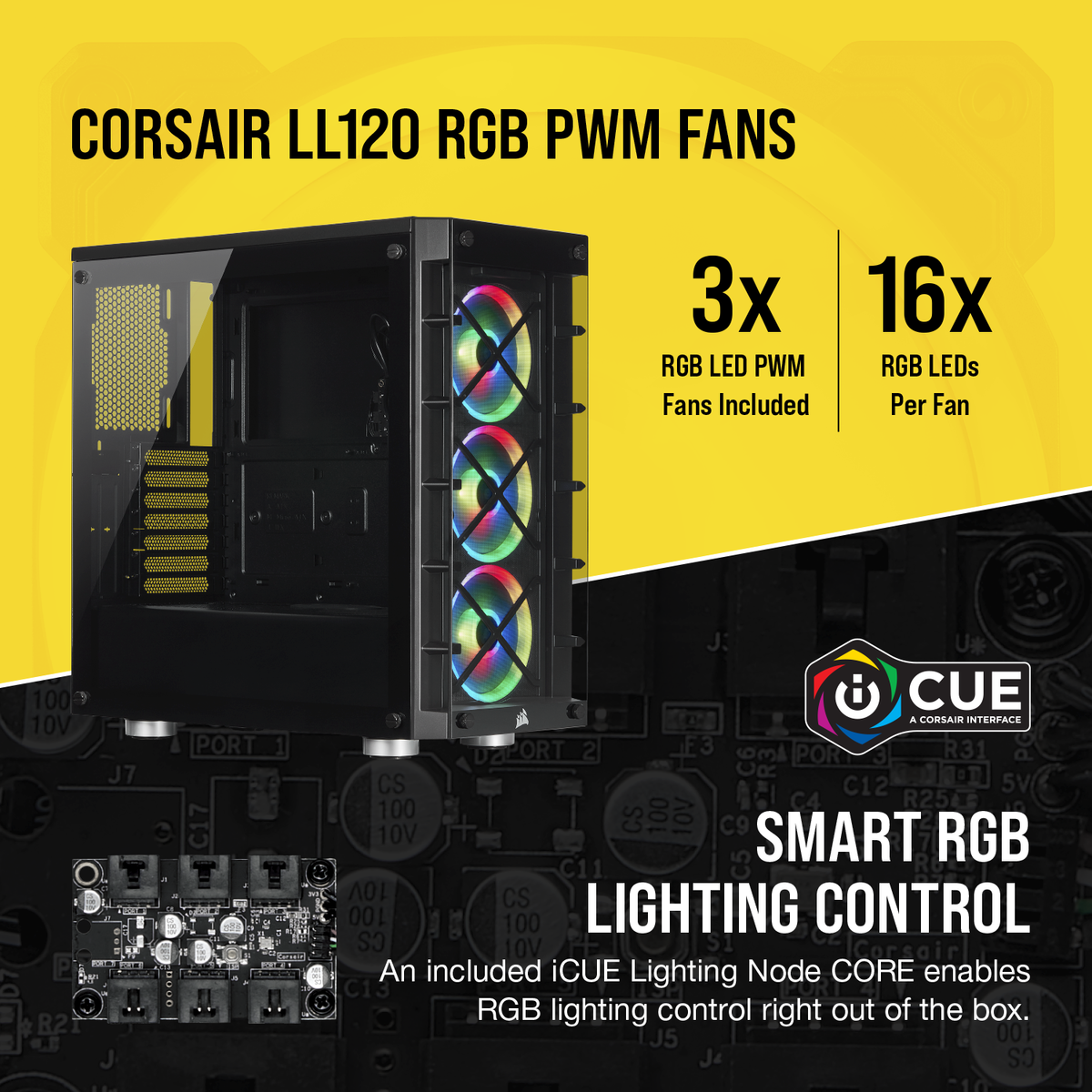 iCUE 465X RGB Mid-Tower ATX Smart Case — Black