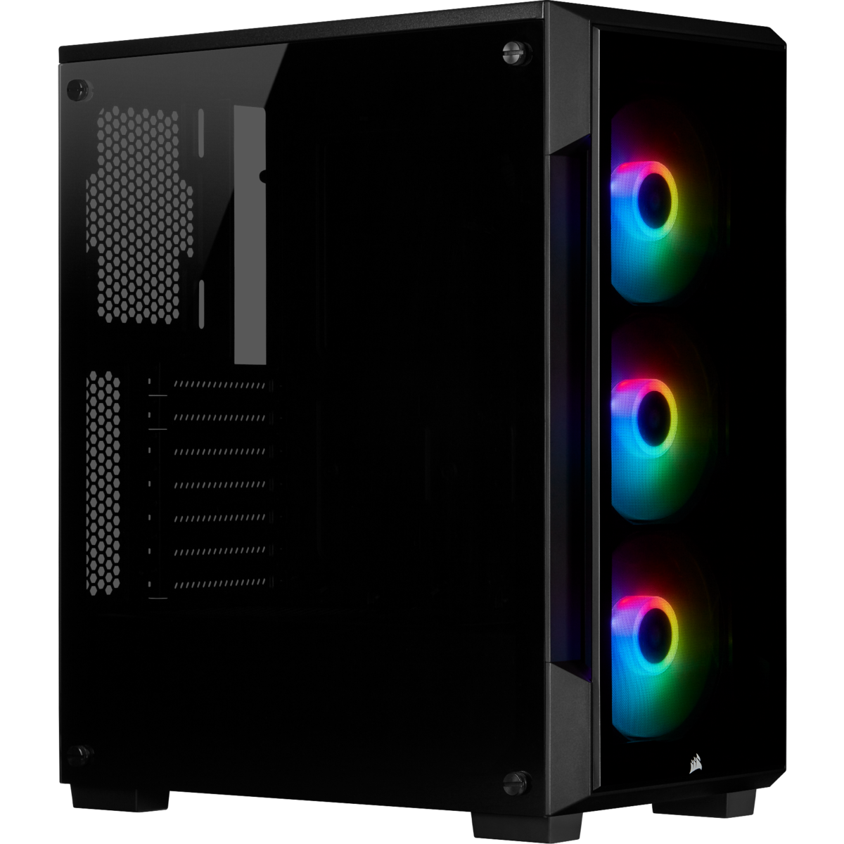 CORSAIR ICUE 220T RGB BLACK FRONT GLASS EDITION