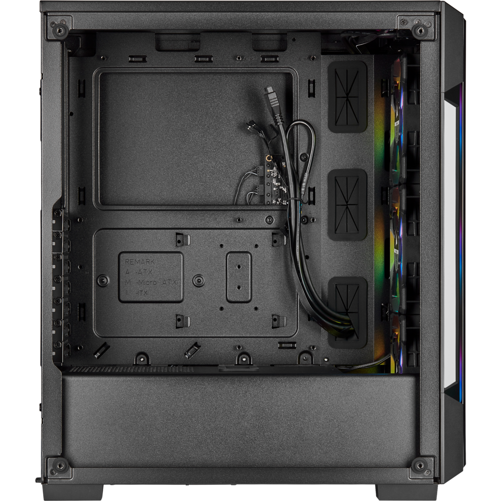 CORSAIR ICUE 220T RGB BLACK FRONT GLASS EDITION