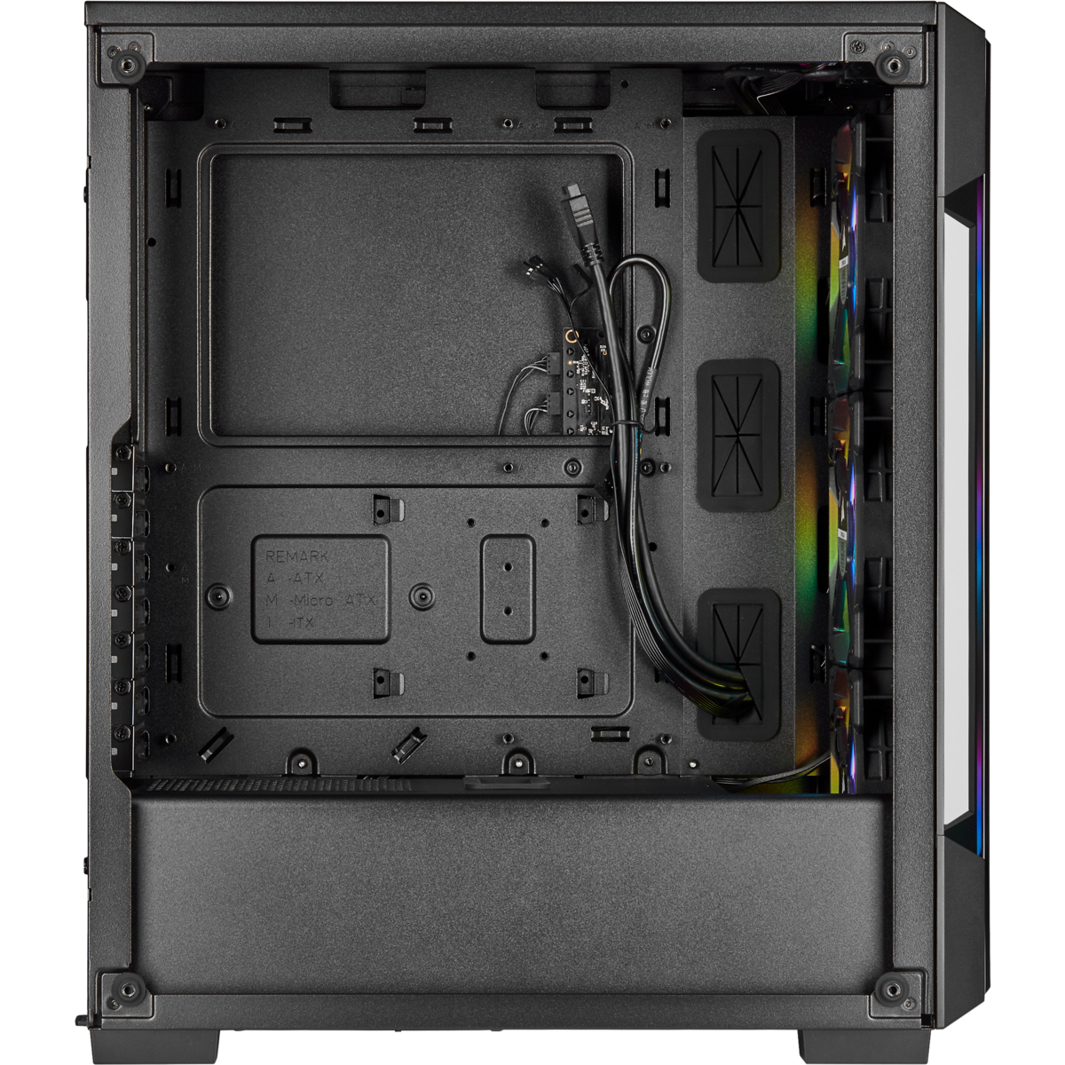 CORSAIR ICUE 220T RGB BLACK FRONT GLASS EDITION