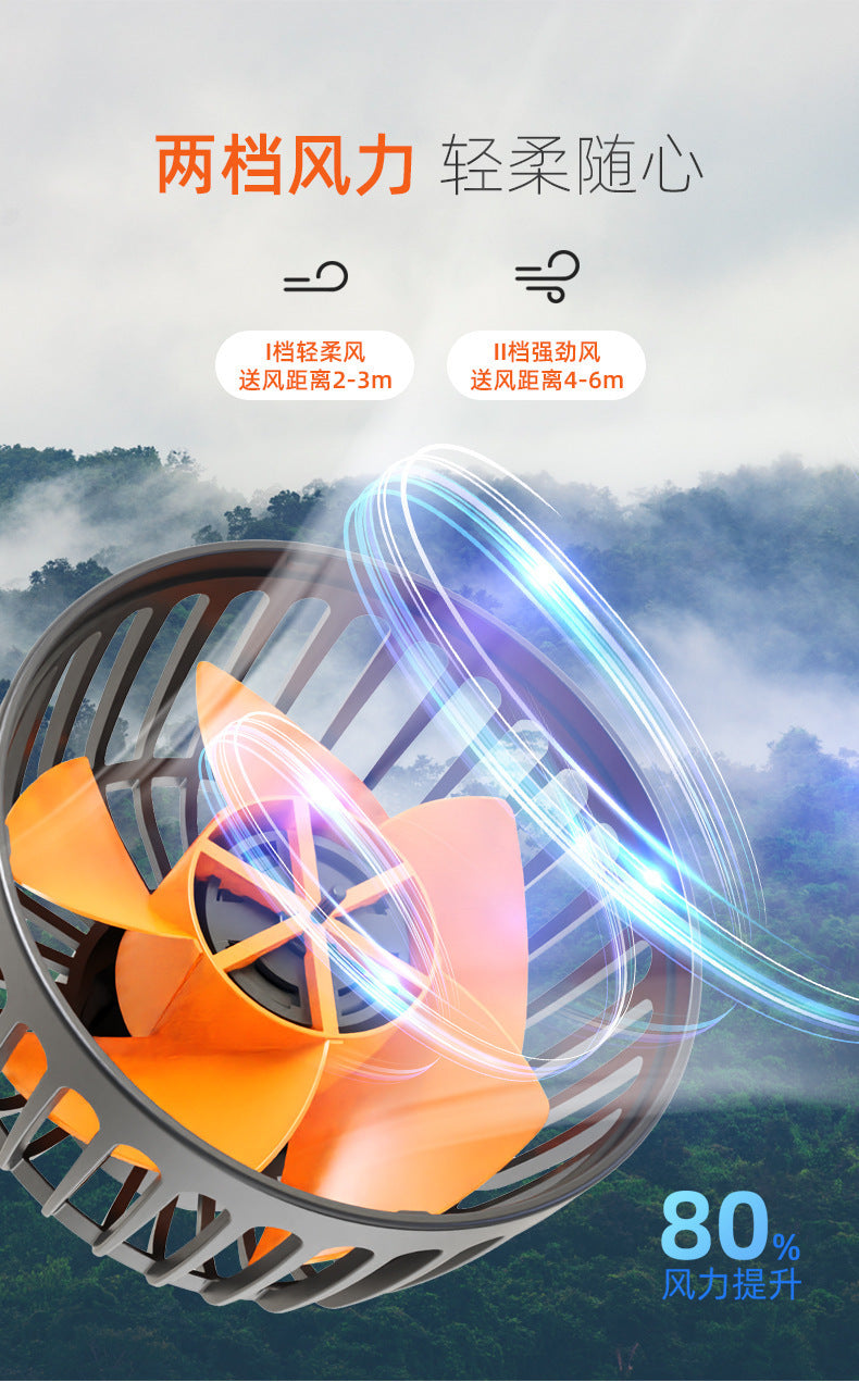 Car Fan 24V Large Truck 12V Car Van Powerful Refrigeration Double-Head USB Universal Car Electric Fan