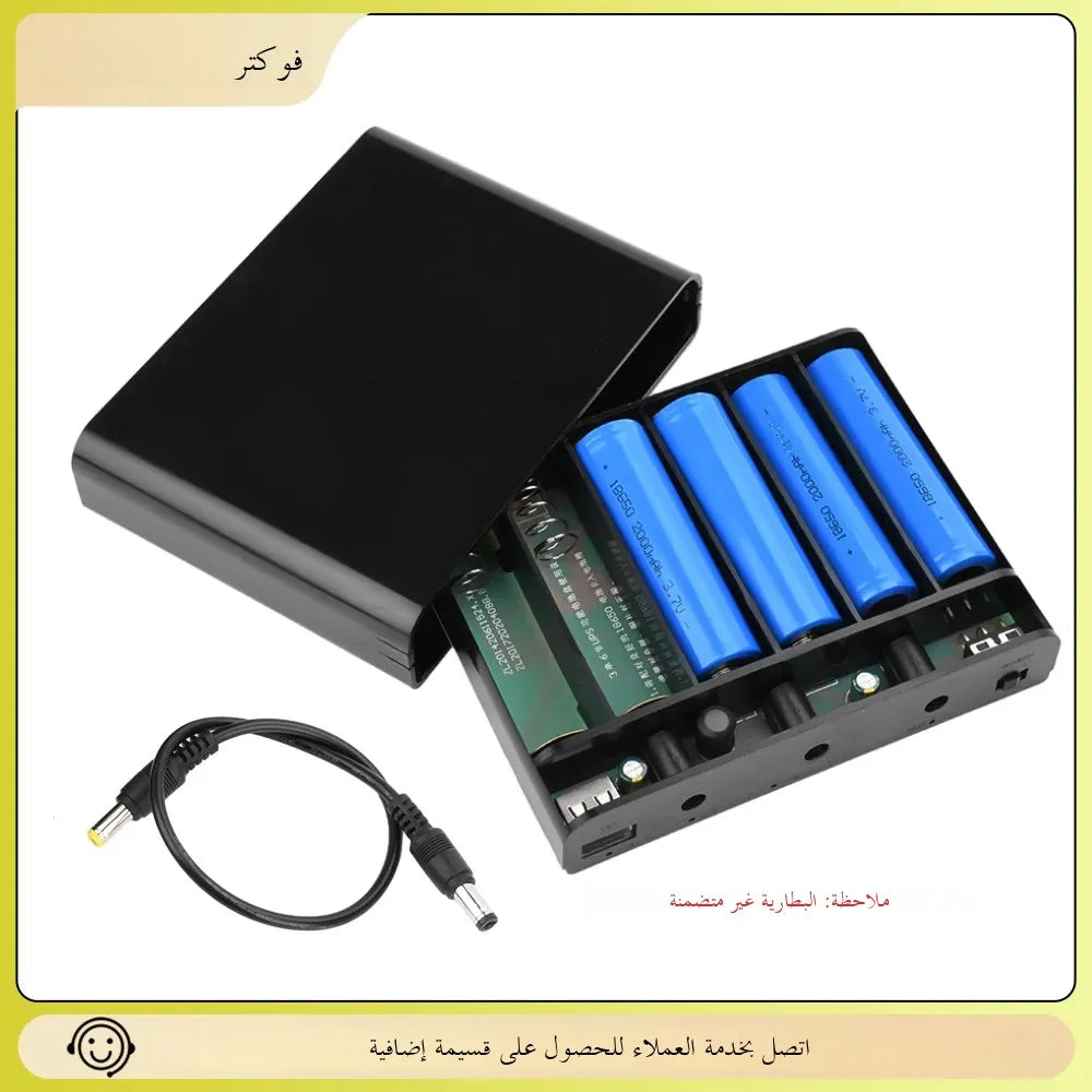 6 18650 Lithium Battery Welding-Free Diy Kit Dc Ups Power Supply Optical Modem Router Uninterruptible Power Supply  5V 9V 12V