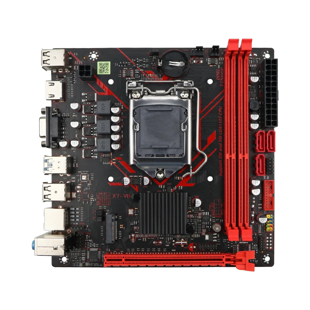 SOYO B75M Motherboard M.2 NVME PCIEx8 DVI Supports Dual-channel DDR3 RAM Intel Core 2/3 Gen CPU LGA1155 for Gaming Computer