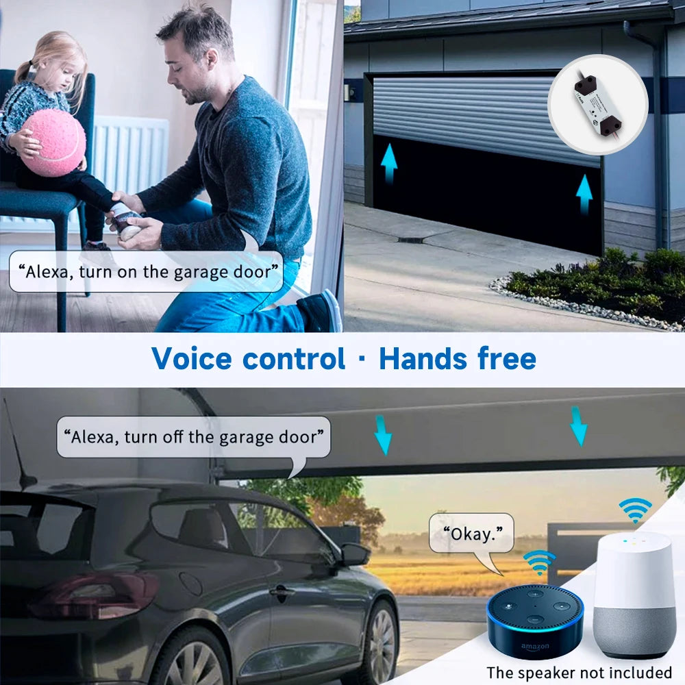 Tuya Garage Door Controller Door Opener Automatic WiFi Smart Home for Alexa Google Assistant Voice Control App Remote Control
