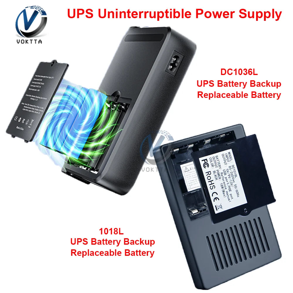 1018L 1036L Uninterruptible Power Supply DC UPS Battery Backup 5V 9V 12V 15V 24V UPS Power Supply Router Optical Modem