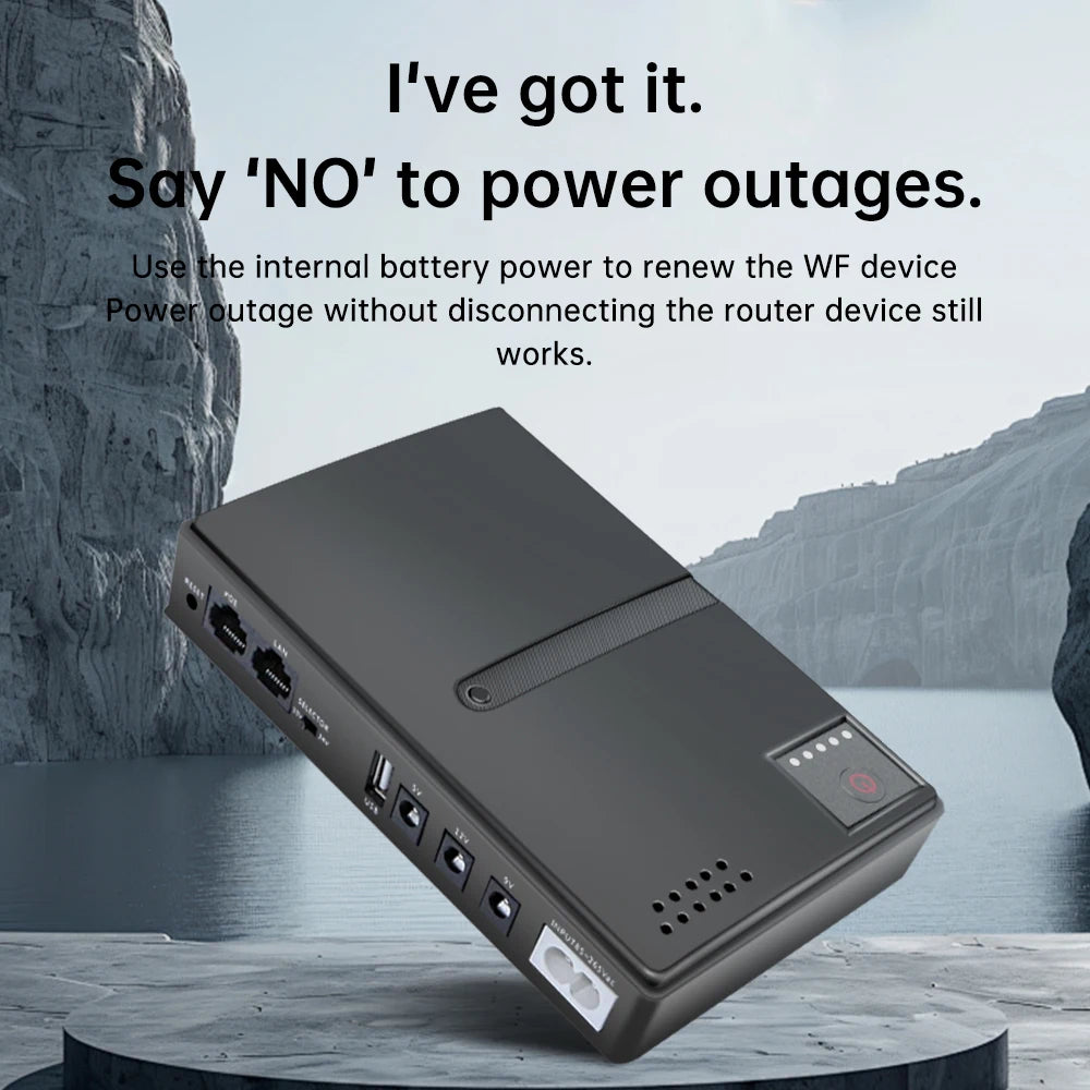 1018L DC Uninterruptible Power Supply DC UPS Power Router Optical Cat Built-in Adapter 5V 9V 12V 15V 24V Without Battery