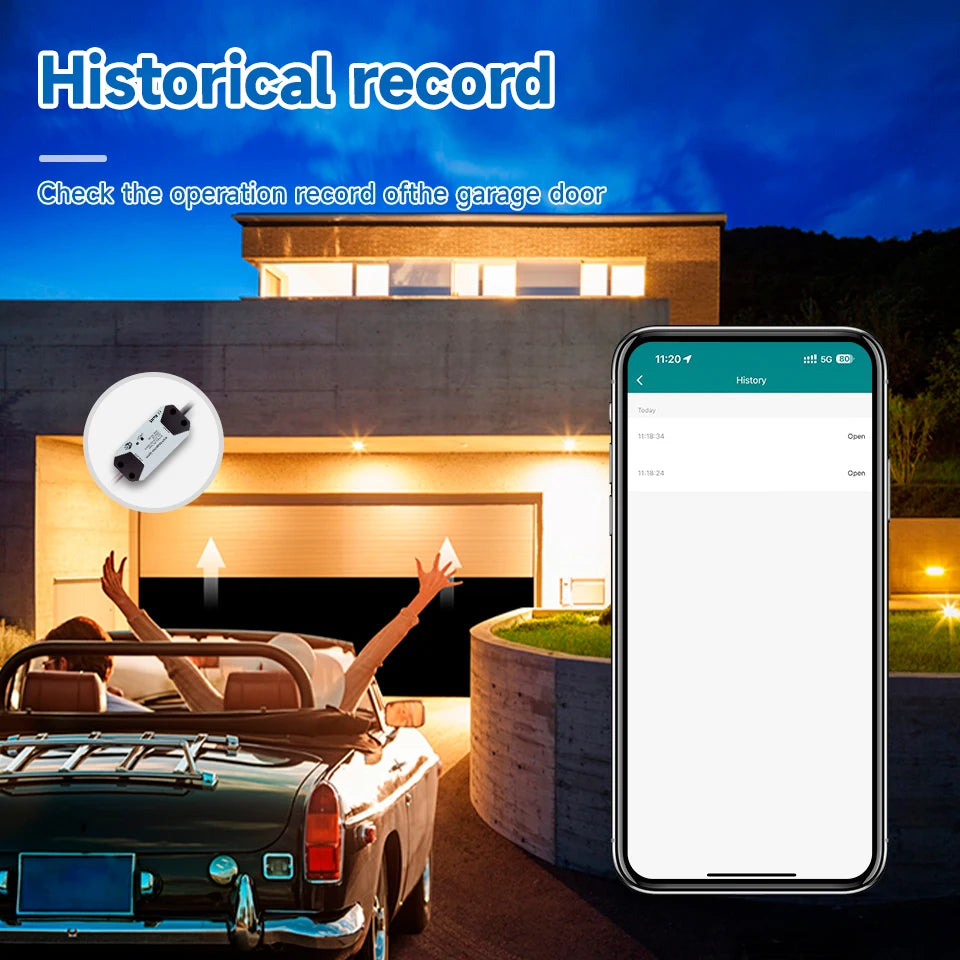 Tuya Garage Door Controller Door Opener Automatic WiFi Smart Home for Alexa Google Assistant Voice Control App Remote Control