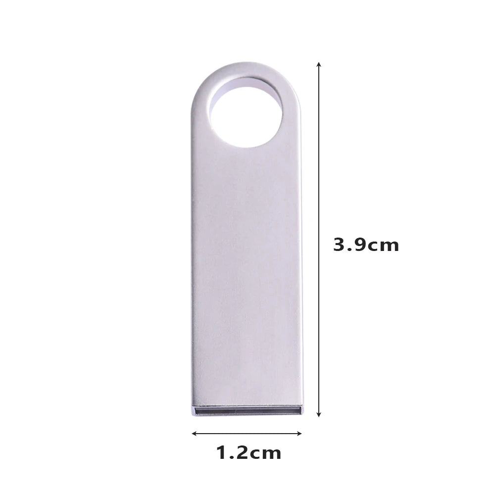USB Flash Drive Colorful Metal 128GB 64GB 32GB Pen Drive 16GB 8G 4GB 128M Pendrive Free Key Chain Memory Stick Creative Business