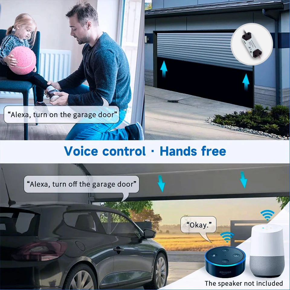 Tuya Garage Door Controller Door Opener Automatic WiFi Smart Home for Alexa Google Assistant Voice Control App Remote Control