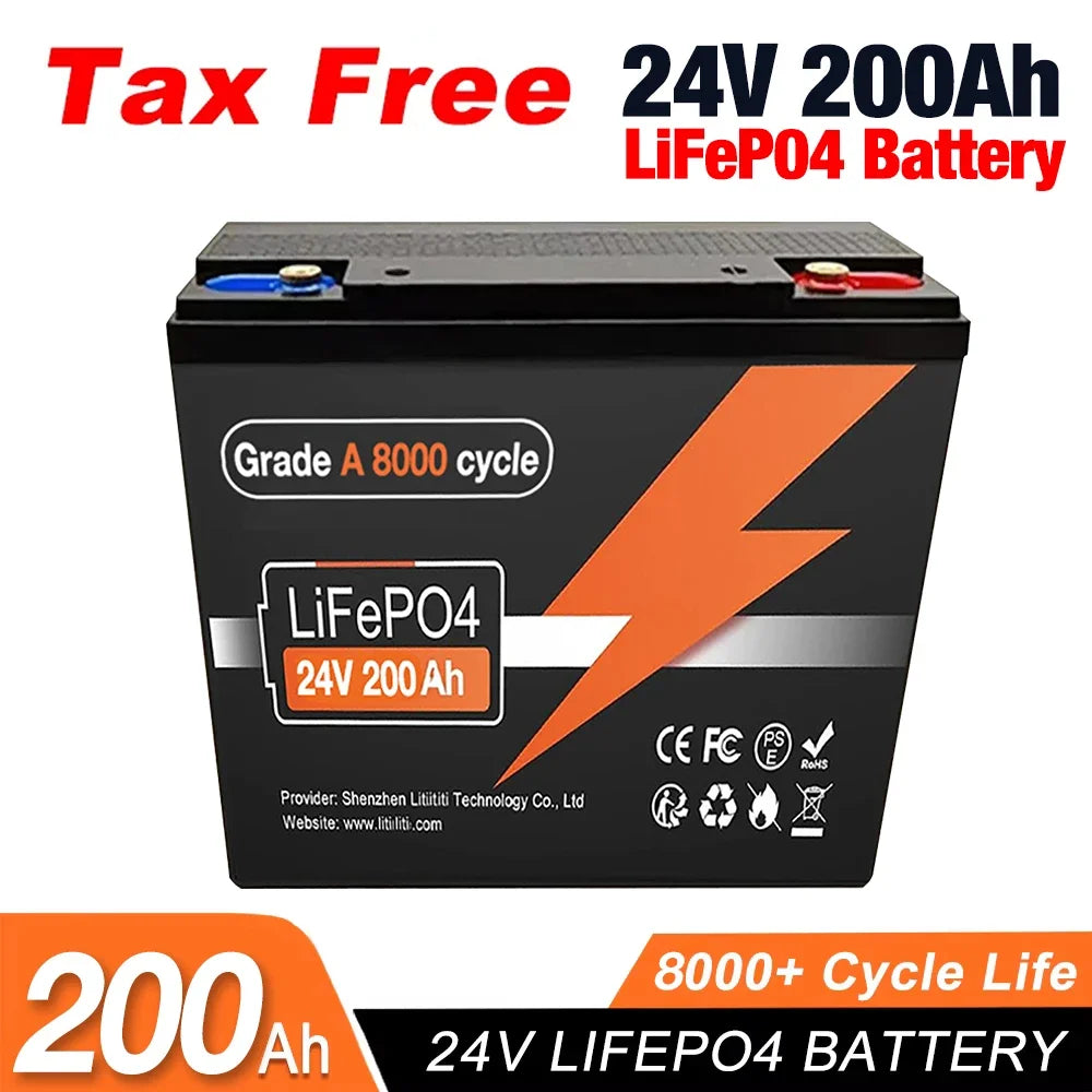 200Ah Lifepo4 Boat Solar System Battery