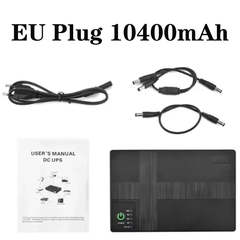 36W DC UPS Backup Power Supply For Router Cellphone Modem 5V/9V/12V/24V Output NO Battery EU/US Plug Uninterrupted Switching