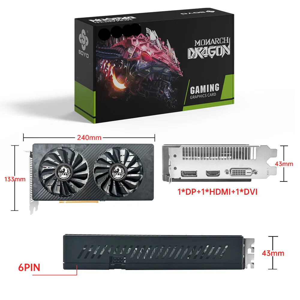 AMD RX 590 8GB Gaming Graphics Card GDDR5