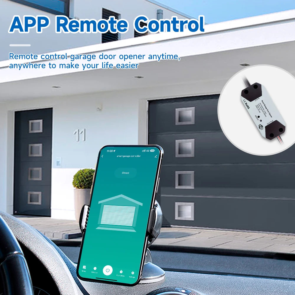 Tuya Garage Door Controller Door Opener Automatic WiFi Smart Home for Alexa Google Assistant Voice Control App Remote Control